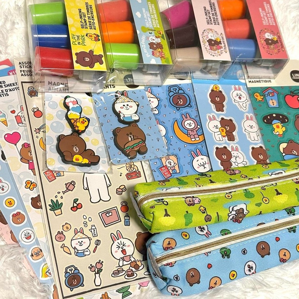 Line friends stationary set